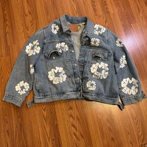 Levi’s X Denim Tears Wreath Trucker Jacket Sz 2XL Streetwear Designer Hiphop